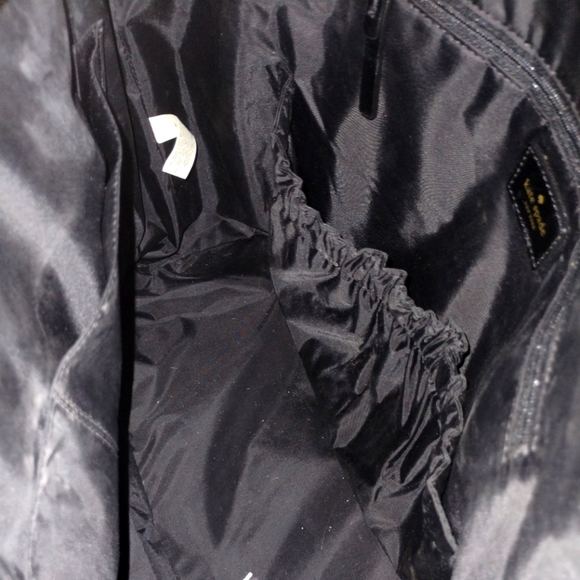 Kate Spade tan and black polka dot diaper bag with clip on strap (slightly used) - Picture 3 of 6